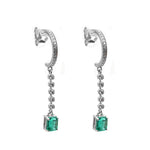 Emerald Diamond Earrings