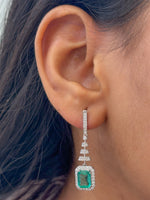 Emerald Diamond Earrings