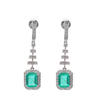 Emerald Diamond Earrings