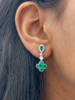 Emerald Diamond Earrings