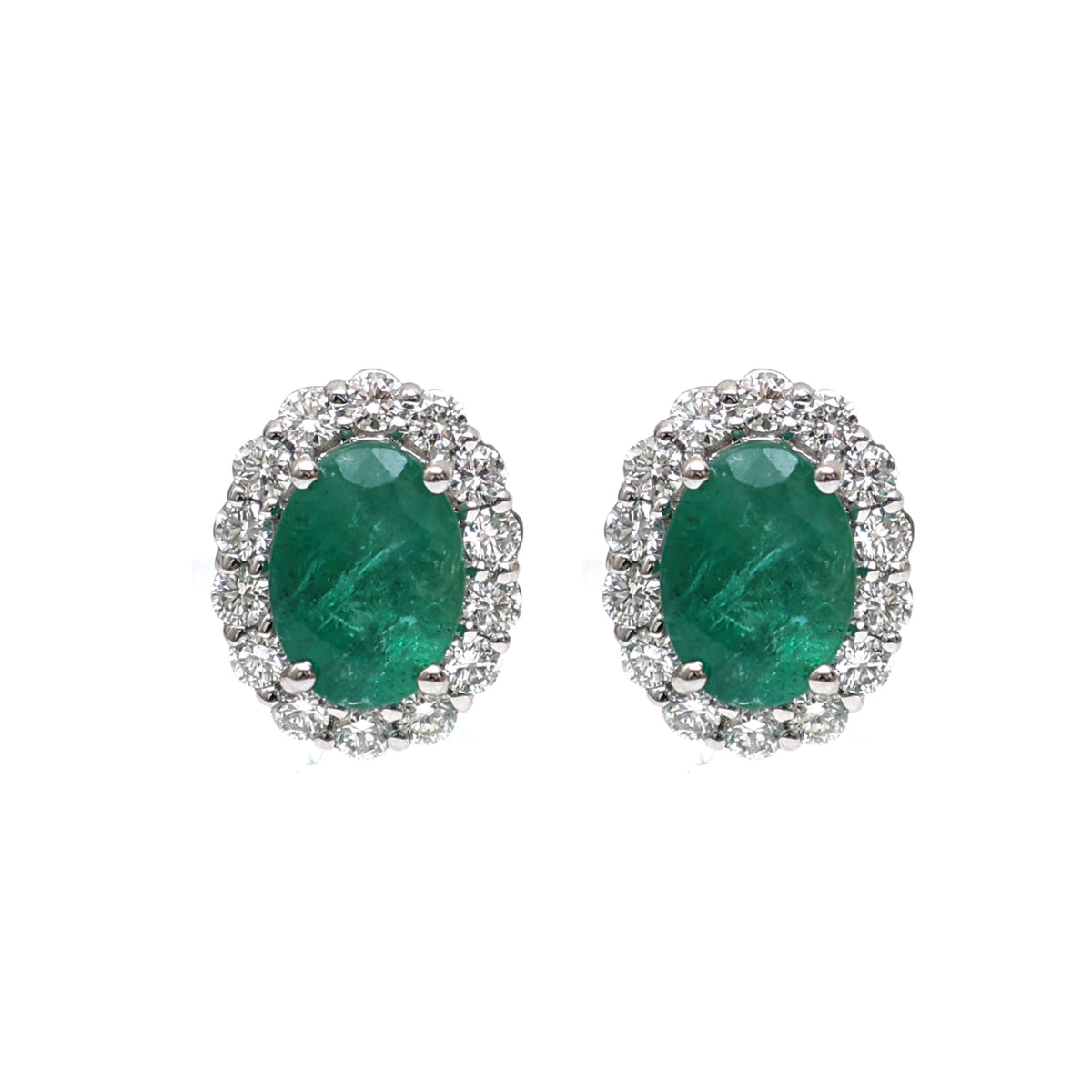 Emerald Diamond Earrings