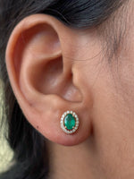 Emerald Diamond Earrings