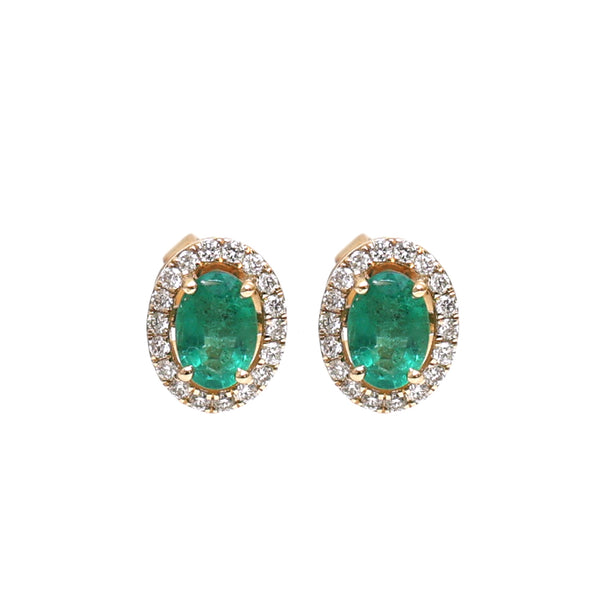 Emerald Diamond Earrings