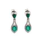 Emerald Diamond Earrings