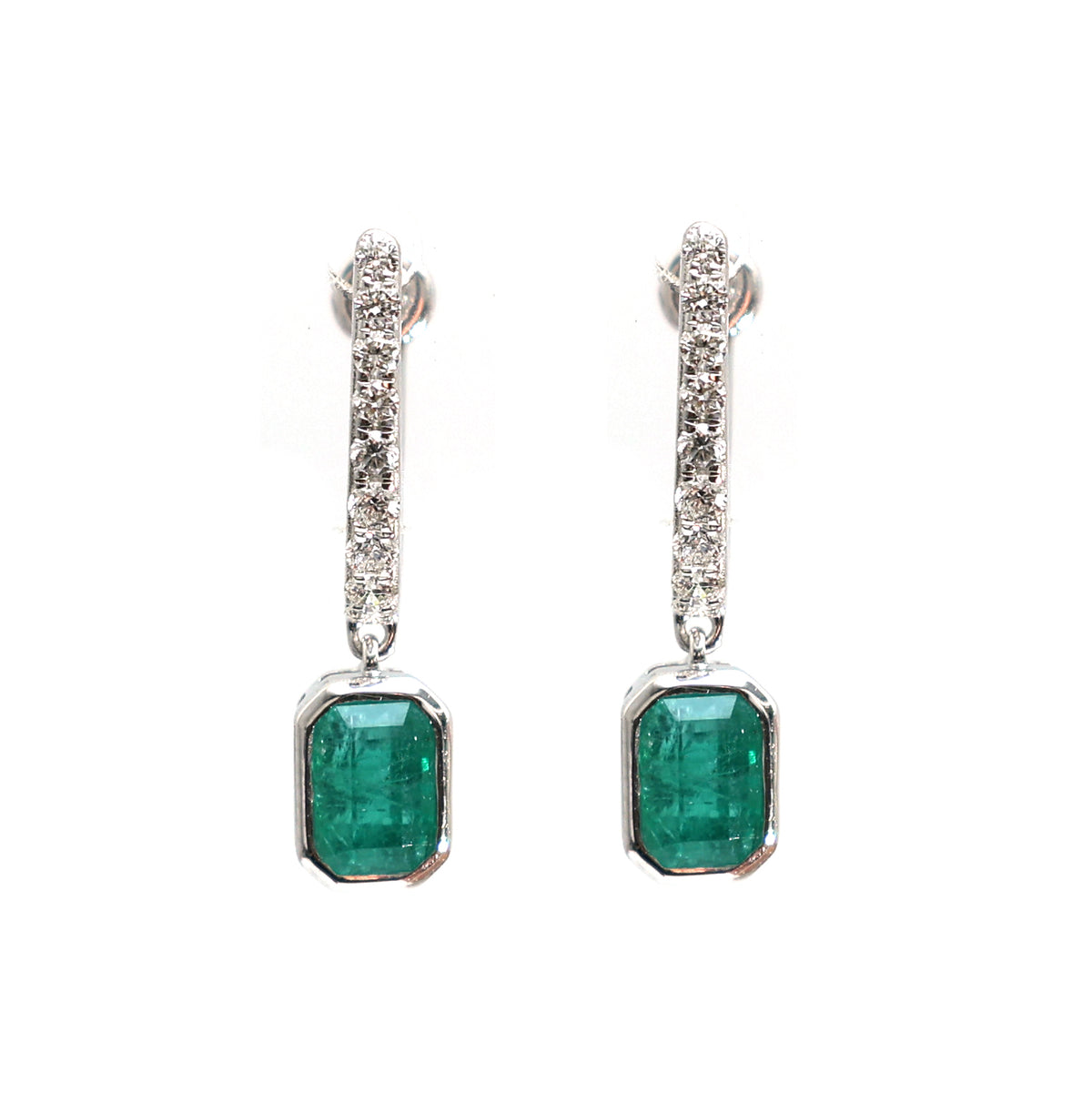 Emerald Diamond Earrings