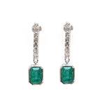 Emerald Diamond Earrings