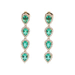 Emerald Diamond Earrings
