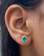 Emerald Diamond Earrings