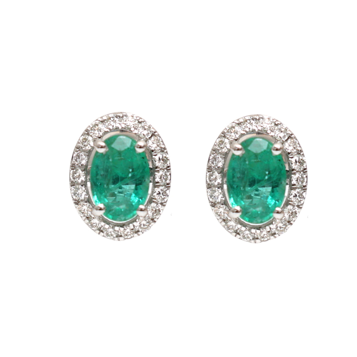 Emerald Diamond Earrings