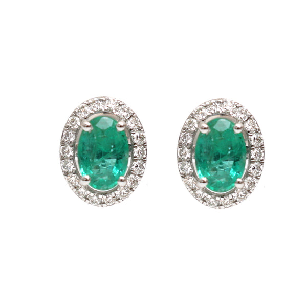 Emerald Diamond Earrings