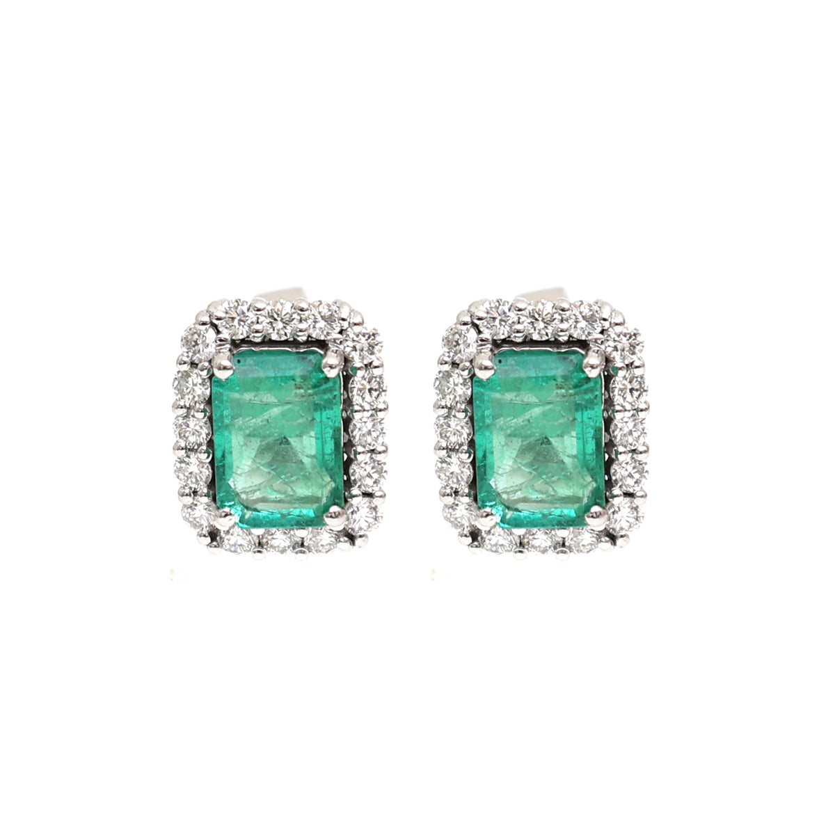 Emerald Diamond Earrings