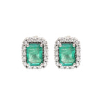 Emerald Diamond Earrings