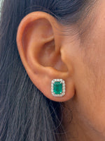 Emerald Diamond Earrings