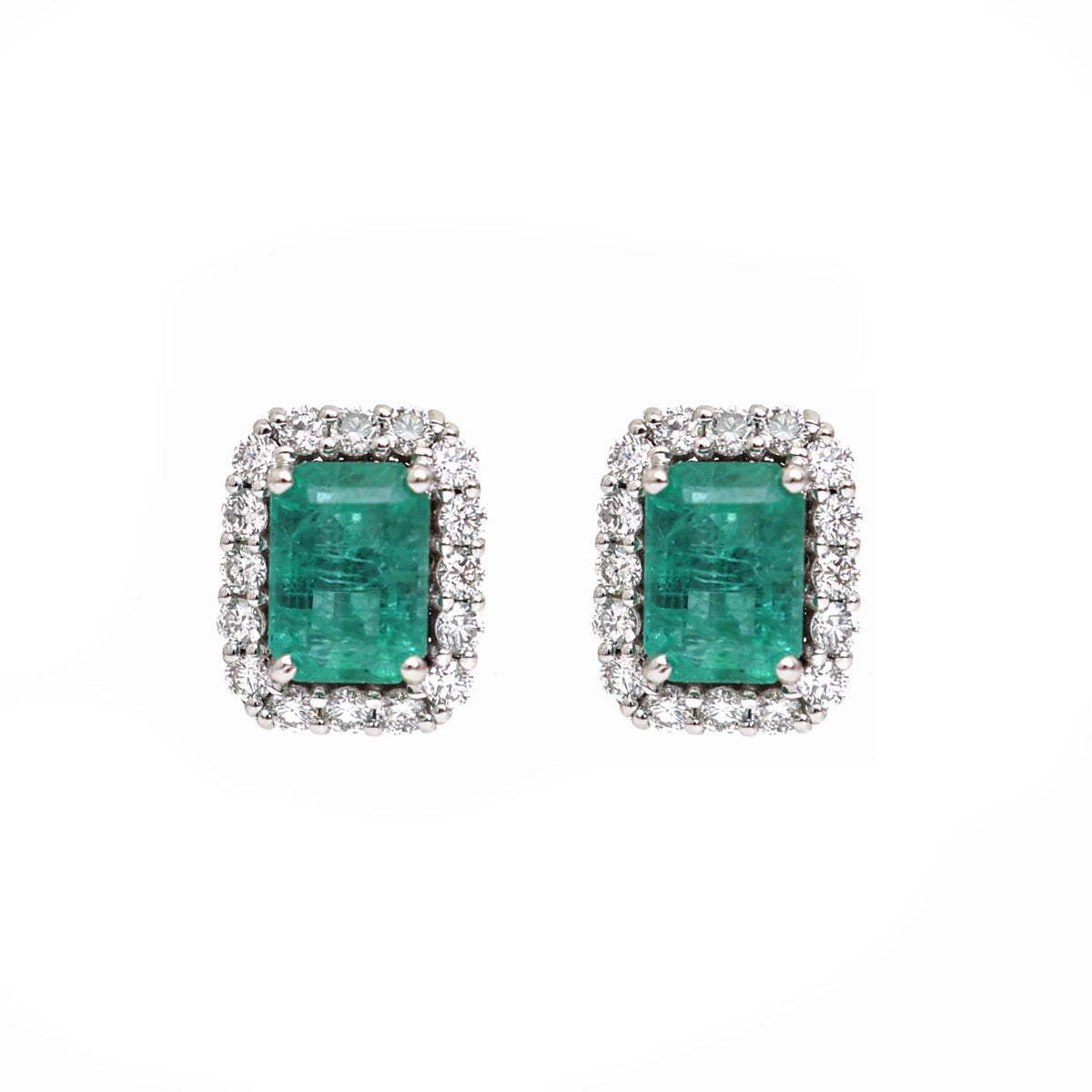 Emerald Diamond Earrings