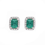Emerald Diamond Earrings