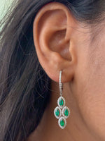 Emerald Diamond Earrings