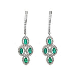 Emerald Diamond Earrings