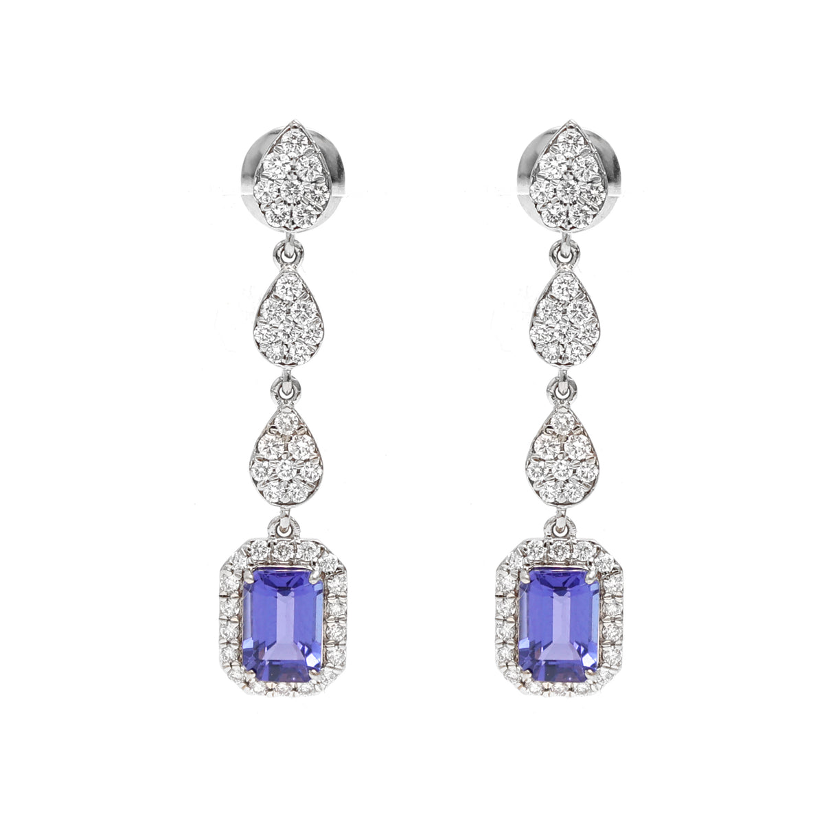 Tanzanite Diamond Earrings