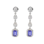 Tanzanite Diamond Earrings