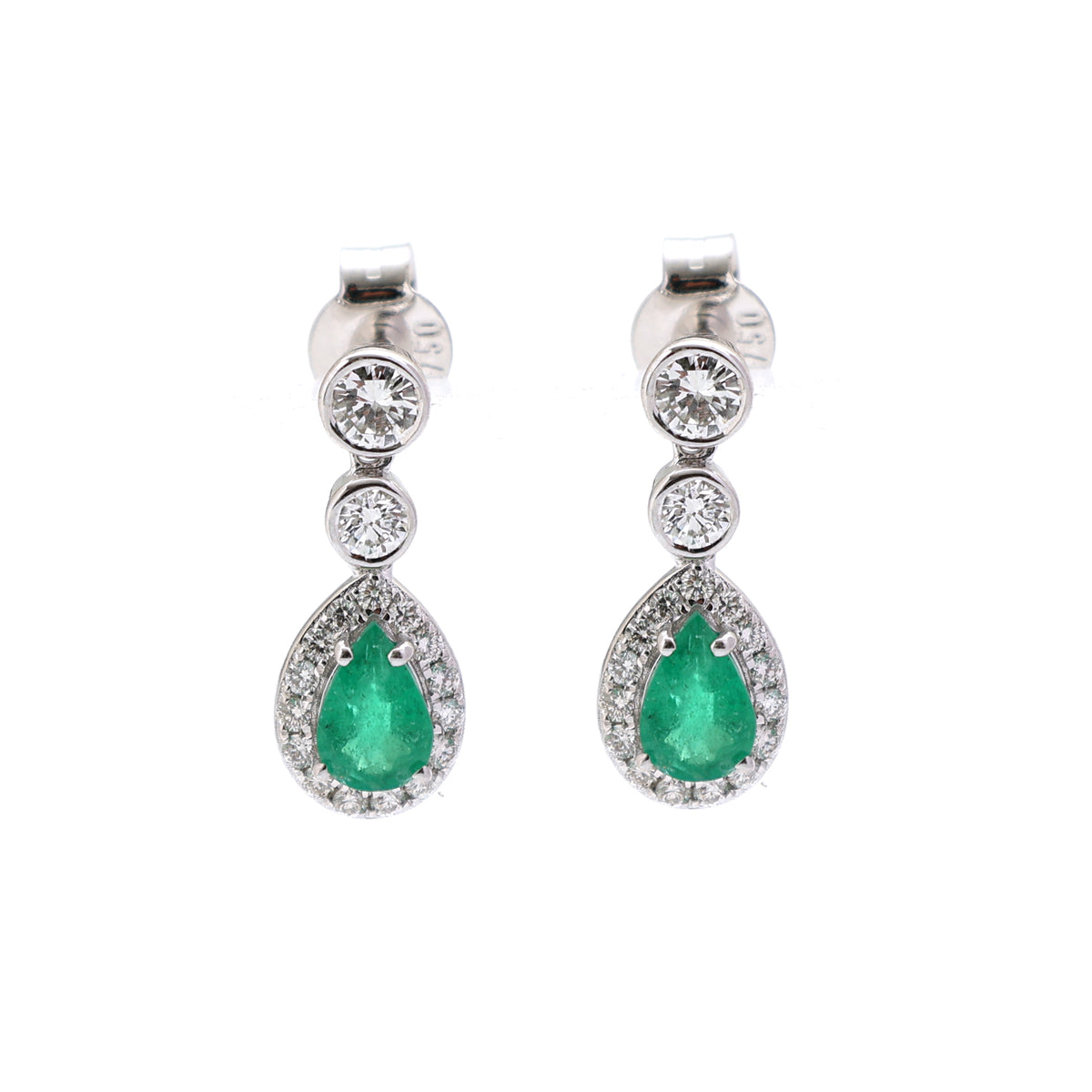 Emerald Diamond Earrings