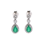 Emerald Diamond Earrings