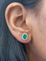 Emerald Diamond Earrings