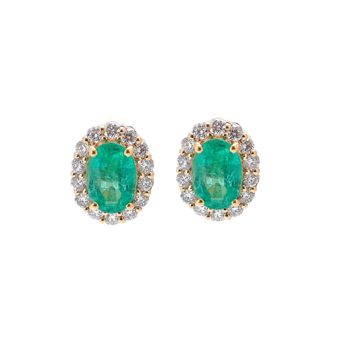 Emerald Diamond Earrings