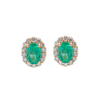 Emerald Diamond Earrings