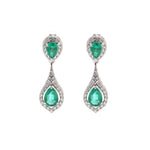 Emerald Diamond Earrings