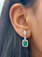 Emerald Diamond Earrings