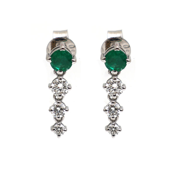 Emerald Diamond Earrings