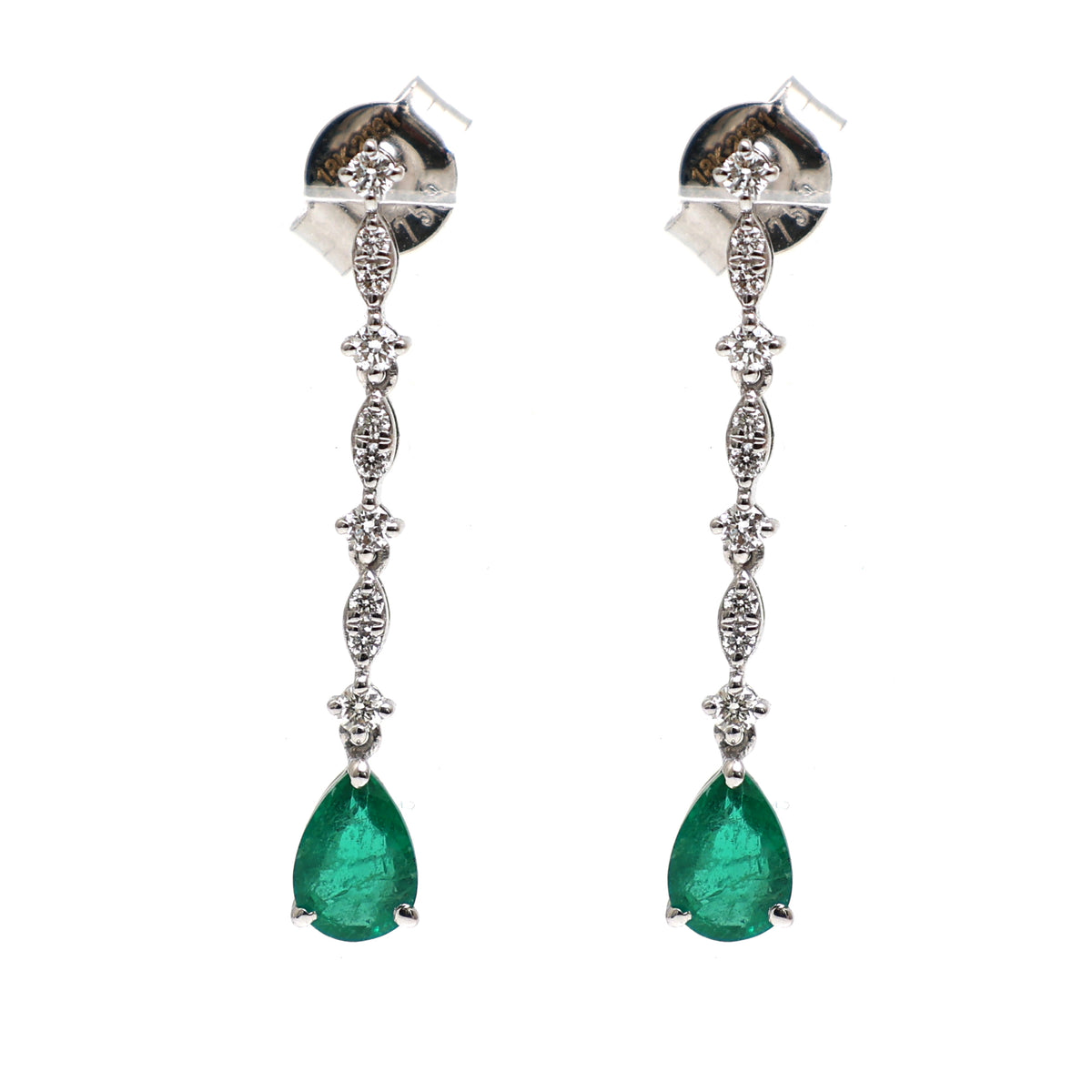 Emerald Diamond Earrings