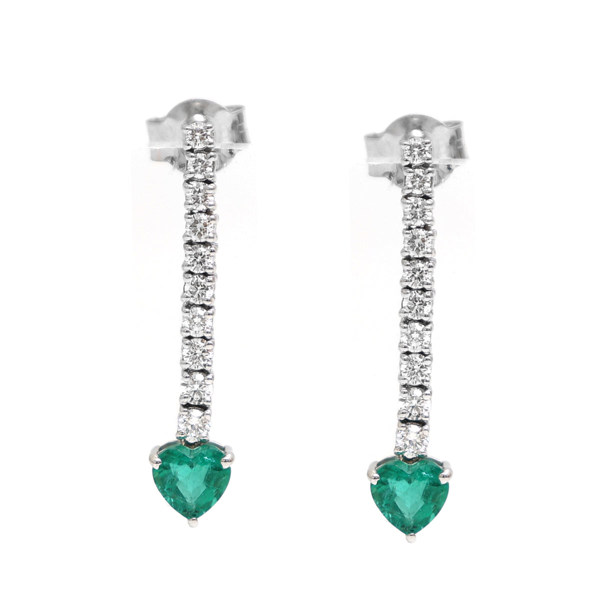 Emerald Diamond Earrings