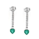 Emerald Diamond Earrings