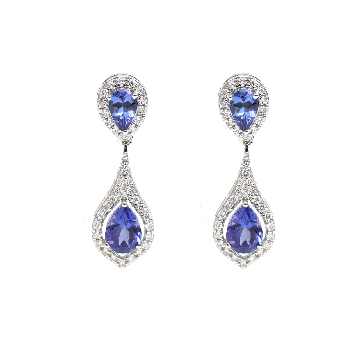 Tanzanite Diamond Earrings
