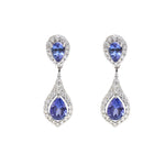 Tanzanite Diamond Earrings
