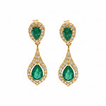 Emerald Diamond Earring