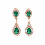 Emerald Diamond Earring