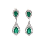 Emerald Diamond Earring