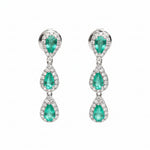 Emerald Diamond Earring