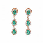 Emerald Diamond Earring