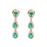 Emerald Diamond Earring