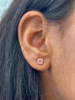 Pink Sapphire Earrings
