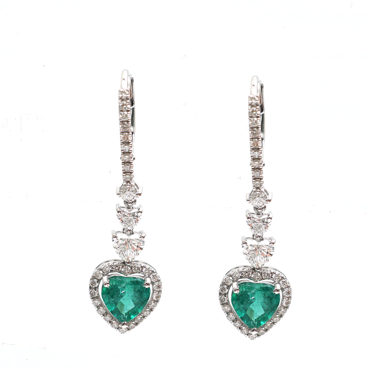 Emerald Diamond Earrings