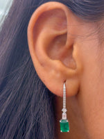 Emerald Diamond Earrings
