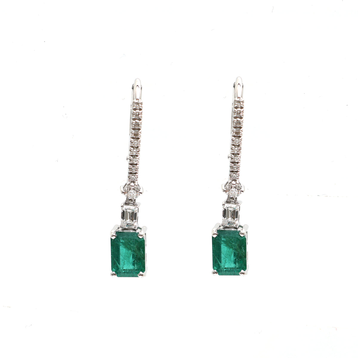 Emerald Diamond Earrings