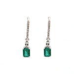 Emerald Diamond Earrings