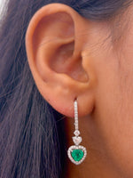 Emerald Diamond Earrings