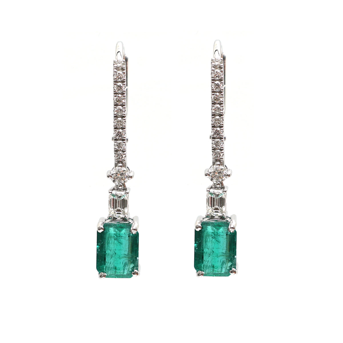 Emerald Diamond Earrings