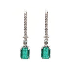 Emerald Diamond Earrings